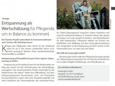 Advertorial im Seniorenheim-Magazin 02/2022